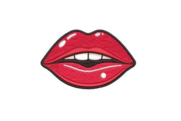 Lips Embroidery Design Review for Boutique Sweatshirts