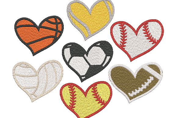 Sports Ball Heart Embroidery Design Review